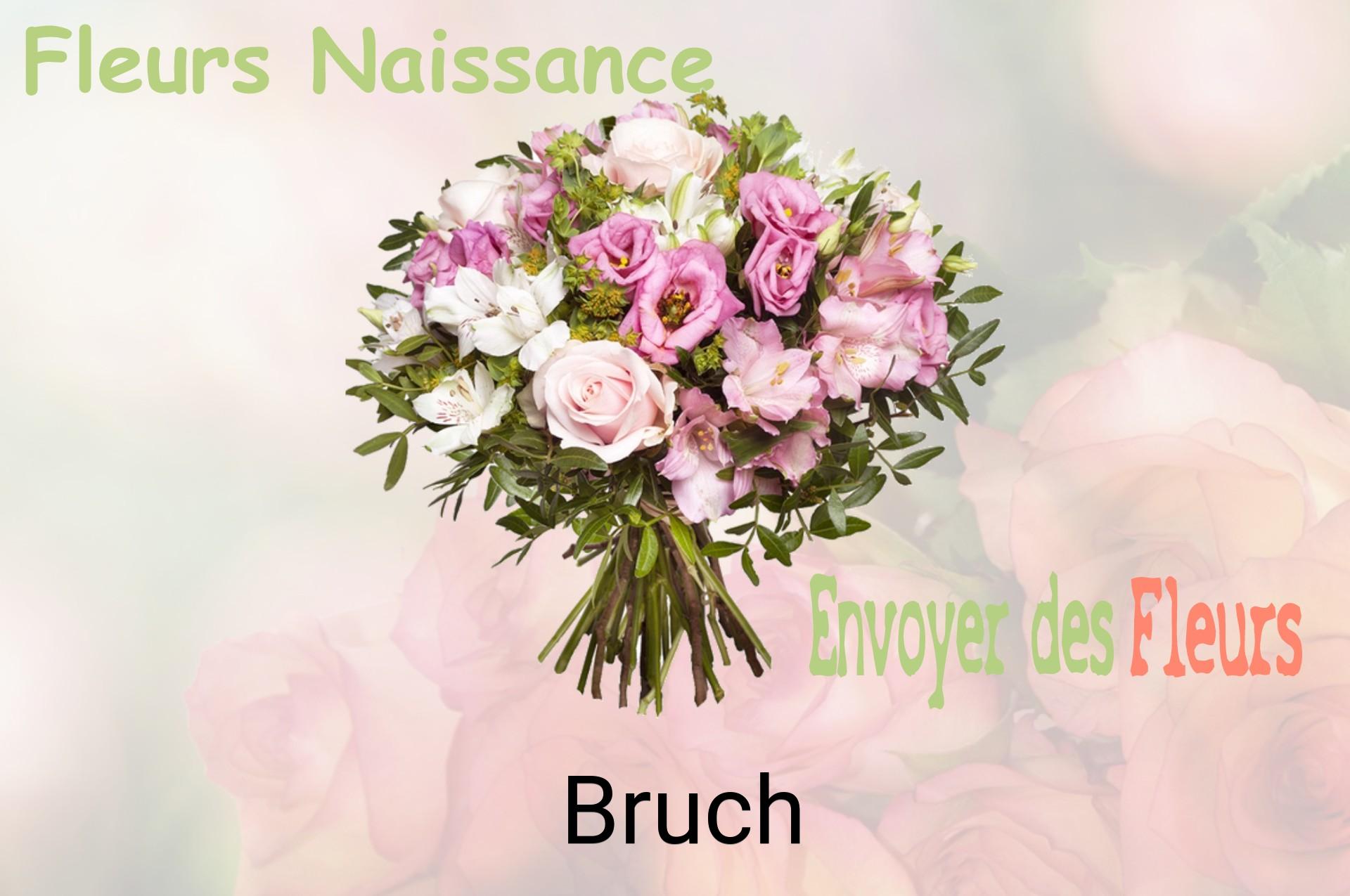 Bouquet de fleurs de naissance livré à Bruch